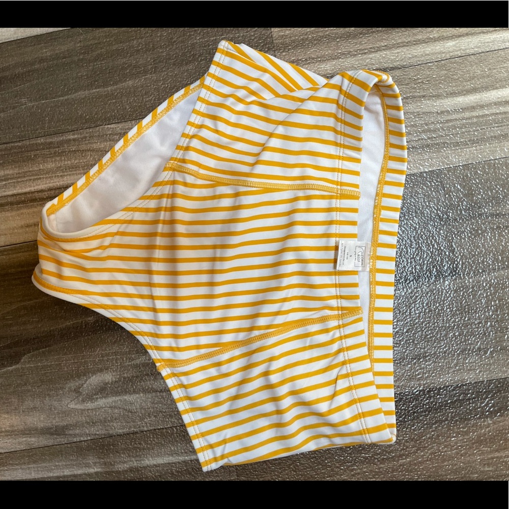 Coral reef high rise swim bottoms women